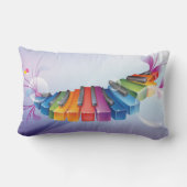 カラフルはキーボードを抽出します ランバークッション (裏面)