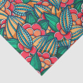 カラフルはココア豆の図解入りの、写真付きのなパターンを抽出します 薄葉紙 (詳細)