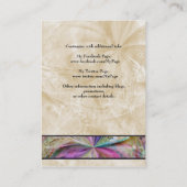 カラフルはコラージュのリボンを抽出します 名刺 (裏面)