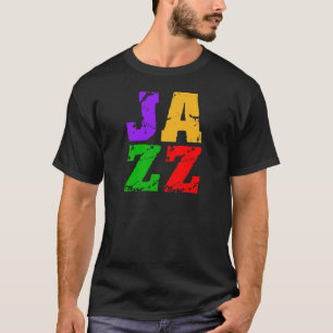 カラフルはジャズを冷却します Tシャツ