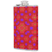 カラフルはパターンを冷却します フラスク (左)