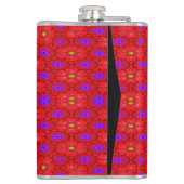 カラフルはパターンを冷却します フラスク (裏面)