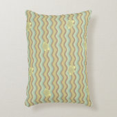 カラフルはパターン、波を抽出します アクセントクッション (正面(垂直))