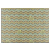 カラフルはパターン、波を抽出します カッティングボード (正面)