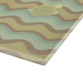 カラフルはパターン、波を抽出します カッティングボード (角)