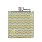 カラフルはパターン、波を抽出します フラスク (裏面)