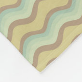 カラフルはパターン、波を抽出します フリースブランケット (角)