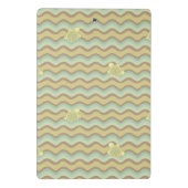 カラフルはパターン、波を抽出します ミニクリップボード (裏面)