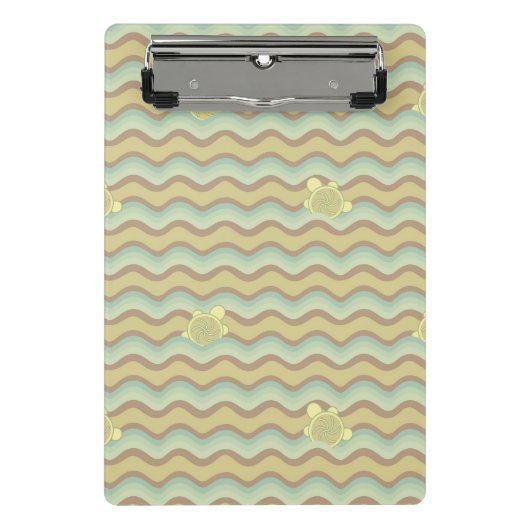 カラフルはパターン、波を抽出します ミニクリップボード (正面)