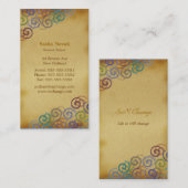 カラフルはパーソナルトレーナー|の螺線形になります 名刺 (正面/裏面)