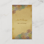 カラフルはパーソナルトレーナー|の螺線形になります 名刺 (裏面)