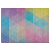 カラフルは三角形の背景を抽出します カッティングボード (正面)