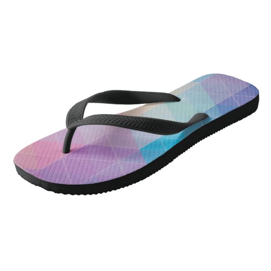 カラフルは三角形の背景を抽出します ビーチサンダル (アングル)