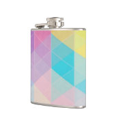 カラフルは三角形の背景を抽出します フラスク (左)