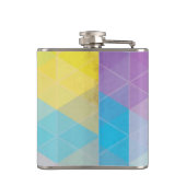 カラフルは三角形の背景を抽出します フラスク (裏面)