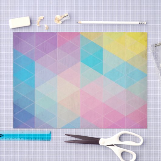 カラフルは三角形の背景を抽出します 薄葉紙 (クラフト)