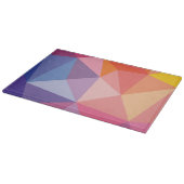 カラフルは三角形パターンを抽出します カッティングボード (角)