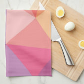 カラフルは三角形パターンを抽出します キッチンタオル (四つ折り)