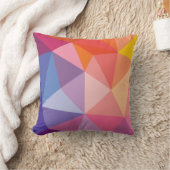 カラフルは三角形パターンを抽出します クッション (ブランケット)