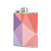 カラフルは三角形パターンを抽出します フラスク (左)