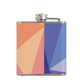 カラフルは三角形パターンを抽出します フラスク (裏面)