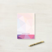 カラフルは三角形パターンを抽出します ポストイット (デスク上)