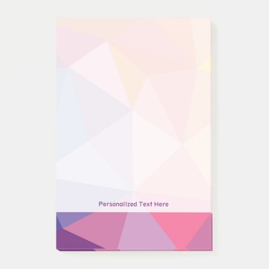 カラフルは三角形パターンを抽出します ポストイット (正面)