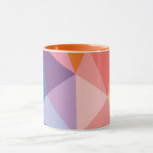 カラフルは三角形パターンを抽出します マグカップ (中央)