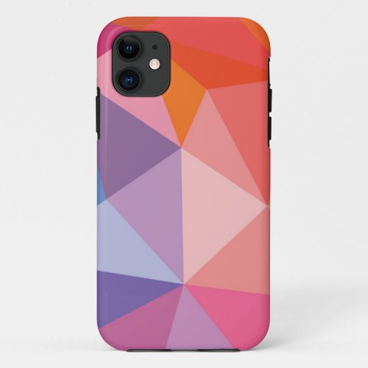 カラフルは三角形パターンを抽出します Case-Mate iPhoneケース (裏面)