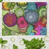 カラフルは台所タオルを抽出します キッチンタオル (折り畳み)