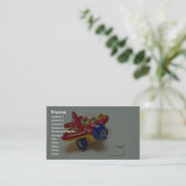 カラフルは子供へおもちゃを平にします 名刺 (スタンド正面)