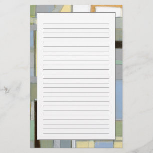 カラフルは幾何学的な形を抽出します 便箋