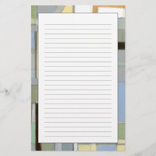 カラフルは幾何学的な形を抽出します 便箋 (正面)