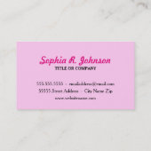 カラフルは幾何学的な空の銀河系を抽出します 名刺 (裏面)