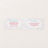 カラフルは手製のクッキーの組合せを振りかけます 名刺 (内部フラット)