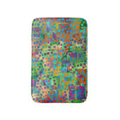 カラフルは正方形とのデジタル芸術を抽出します バスマット (正面縦)