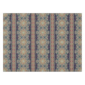 カラフルは民族の花の曼荼羅パターンを抽出します テーブルクロス (正面(横))