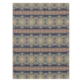 カラフルは民族の花の曼荼羅パターンを抽出します テーブルクロス (正面)