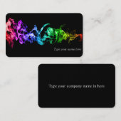 カラフルは煙-暗闇の虹--を抽出します 名刺 (正面/裏面)