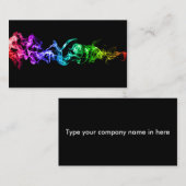 カラフルは煙-暗闇の虹--を抽出します 名刺 (正面/裏面)