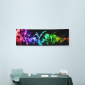 カラフルは煙-暗闇の虹--を抽出します 横断幕 (トレードショー)