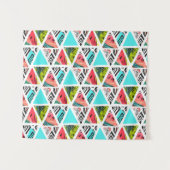 カラフルは熱帯パターンを抽出します タペストリー (正面(横))