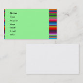 カラフルは縞で飾ります 名刺 (正面/裏面)