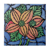 カラフルは花の陶磁器の芸術のタイルを抽出します タイル (正面)