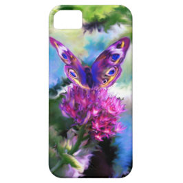 カラフルは蝶絵画を抽出します iPhone 11 ケース