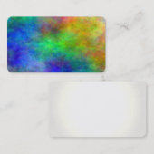 カラフルは霊気のチャクラの雲の名刺を壁紙を張ります 名刺 (正面/裏面)