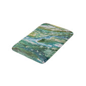 カラフルは青緑のターコイズの滝を抽出します バスマット (アングル)