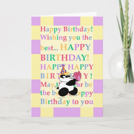 カラフルは「あ色相tiful」の個人に望みます カード (正面)