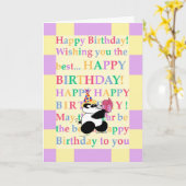 カラフルは「あ色相tiful」の個人に望みます カード (黄色い花)