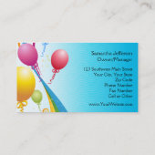 カラフルは|の巻き毛のリボンを風船のようにふくらませます 名刺 (裏面)